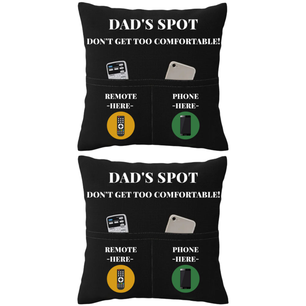 2Pcs Pillowcase with 2-Pocket for Sofa Home Decoration
