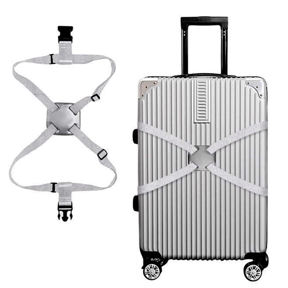 2 Pcs Adjustable Elastic Luggage Strap Suitcase Bungee Connector Travel Strap Quick Release