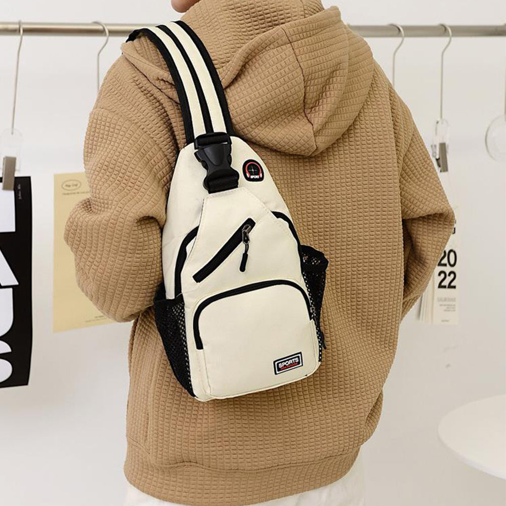 2Pcs Dual-use Water-resistant Chest Bag Outdoor Travel Shoulder Backpack