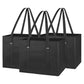 Reusable Shopping Bags 33x26x28cm Foldable Grocery Bags with Long Handles