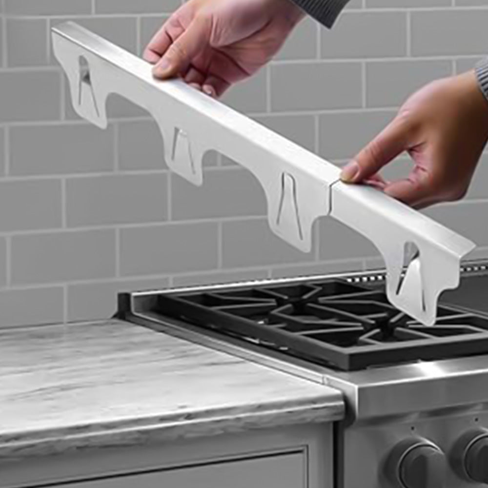 4Pcs Stainless Steel Adjustable Stove Counter Gap Filler Covers for Kitchen
