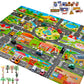Floor Play Mat Rug Traffic Road Signs Car Track City Carpet Toy with 10 Trees