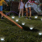 10 Pack Mini Solar Ground Lights for Garden and Pathway Warm Light