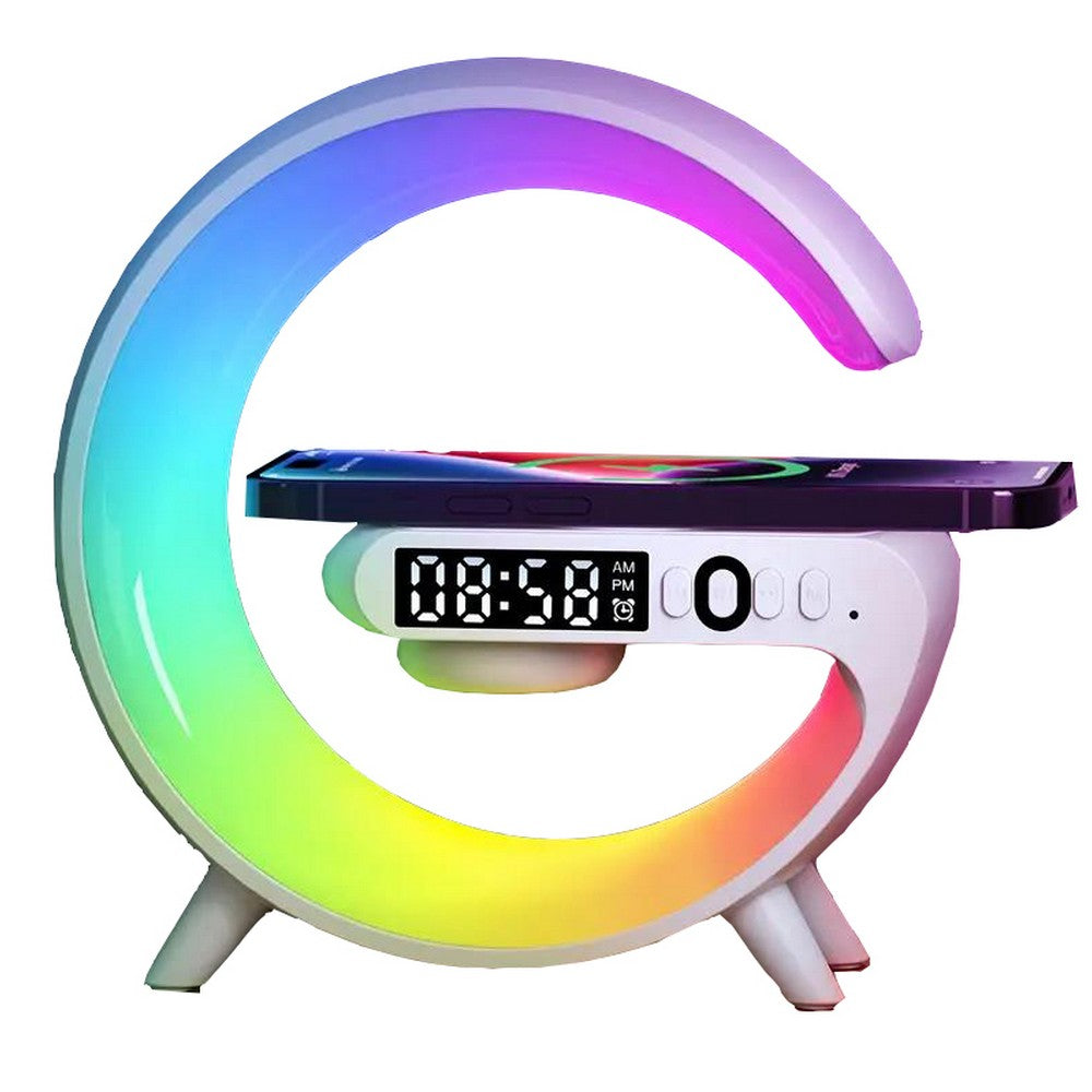 3 in 1 Night Light Bluetooth Speaker with USB Wireless Charger