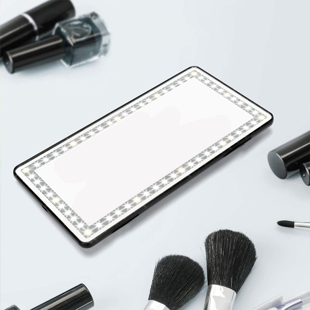 Car Sun Visor LED Makeup Mirror Set 3 Type Light Touch Screen