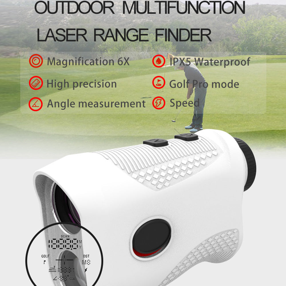 1200Yard Magnetic Golf Rangefinder with Slope Compensation Flag Lock Vibration