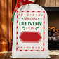 2Pcs Christmas Gift Canvas Bags Santa Sacks Drawstring Christmas Bags