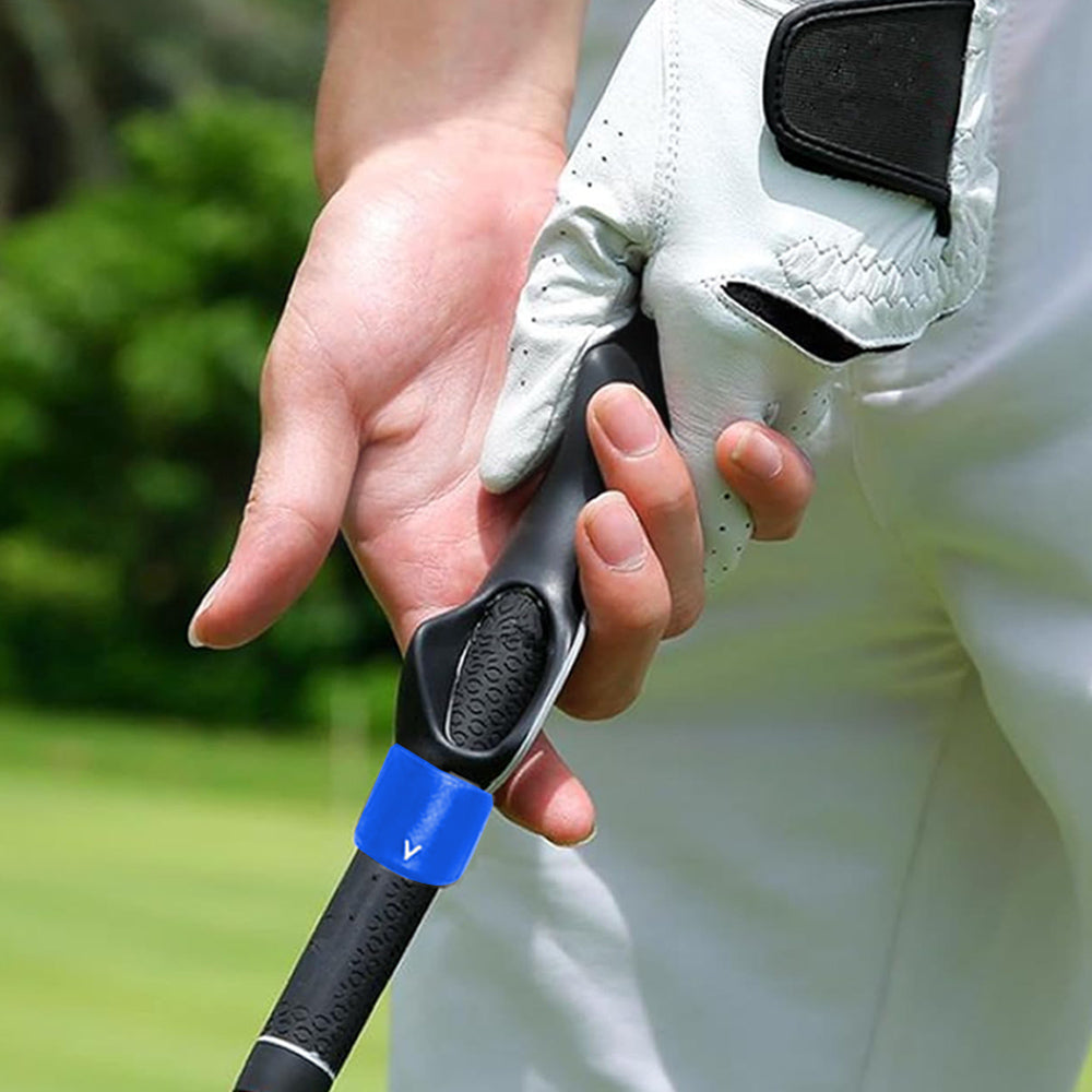 Golf Club Grip Trainer Attachment for Improved Hand Positioning