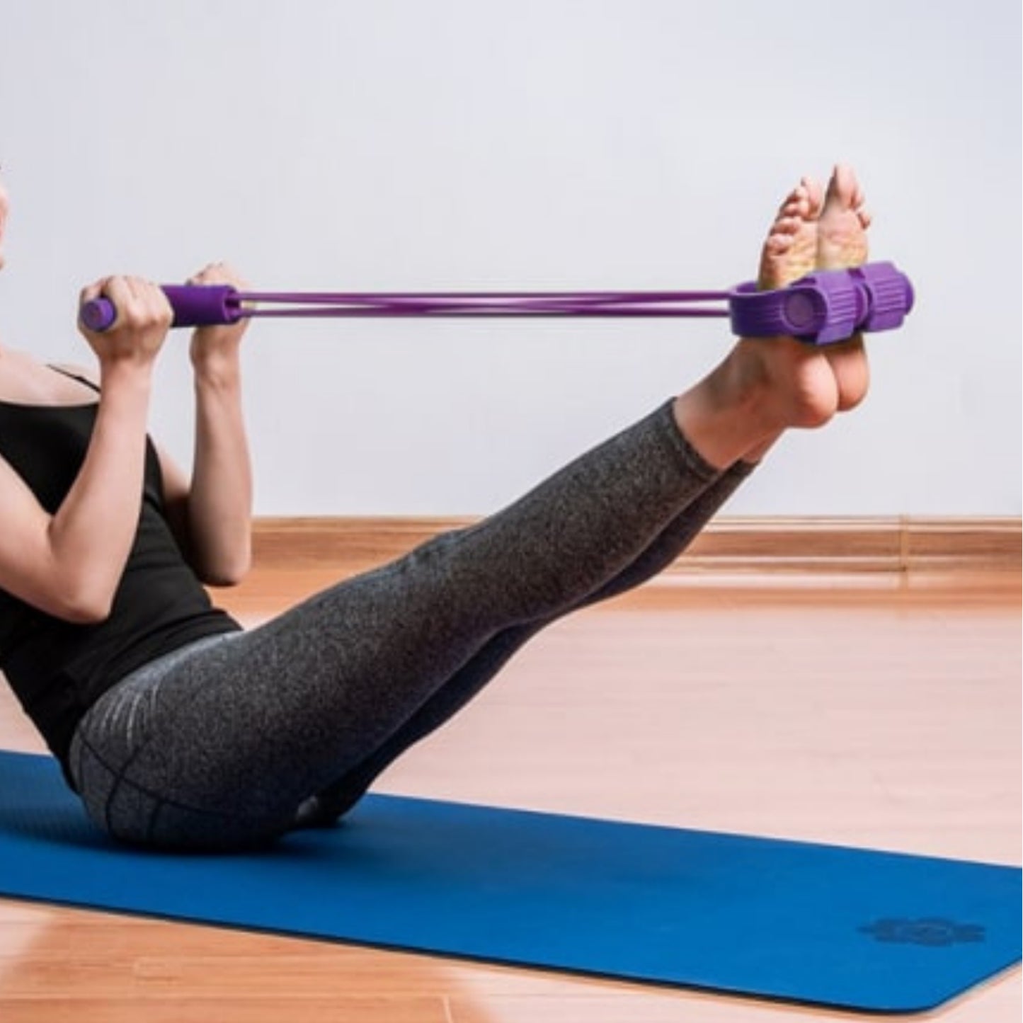 Multifunctional Yoga Fitness Machine Sit-ups Four-tube Pedal Leg Tension Band