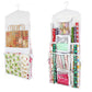 Wrapping Paper Storage Double Sided Hanging Gift Wrap Organizer Wrapping Paper Storage Bag