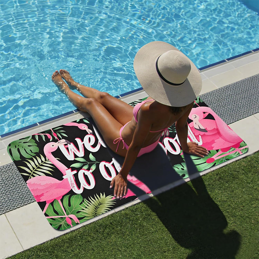 Summer Pool Floor Mat Non Slip Diatomite Mat for Outdoor Patio Beach