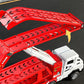 Large Dual Track Transporter Truck Toy Set with 6 Alloy Racing Cars
