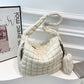 Puffer Tote Bag Quilted Puffy Crossbody Carryall Handbag