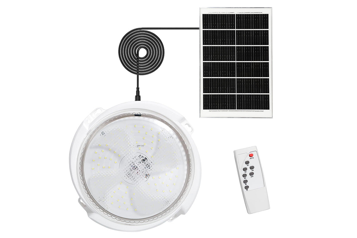 Solar Ceiling Lights Indoor Outdoor Solar Shed Light for Yard Patio Shop Porch