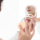 Lighted Travel Makeup Mirror with 1X/10X Magnifying Double Sided Dimmable