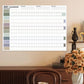 2027 Full Year Wall Calendar for Home Office and School Planning