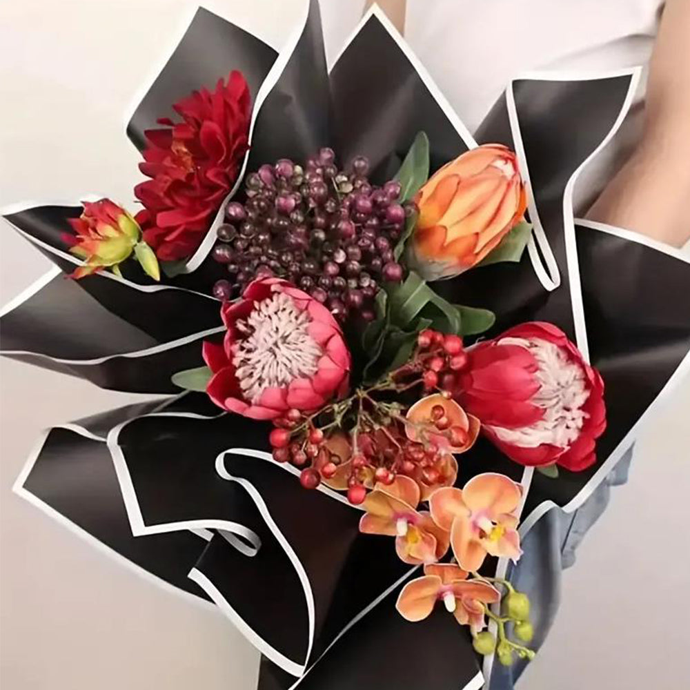 20Pcs Water-resistant Flower Wrapping Paper