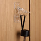 Curtain Rod Brackets Self Adhesive No Drill Transparent Invisible Holders for Curtains Towels