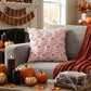 Cute Halloween Ghost Pillow Cover with Zipper for Living Room Bedroom Office