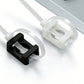 500 PCS Cable Tie Base Nylon Saddle Mount for Wire Management-White