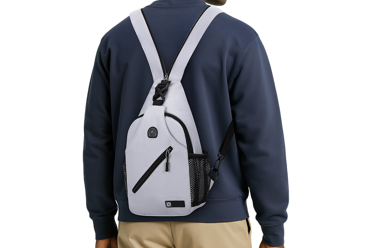 Travel Crossbody Chest Bag for Men and Women Adjustable Sling Backpack