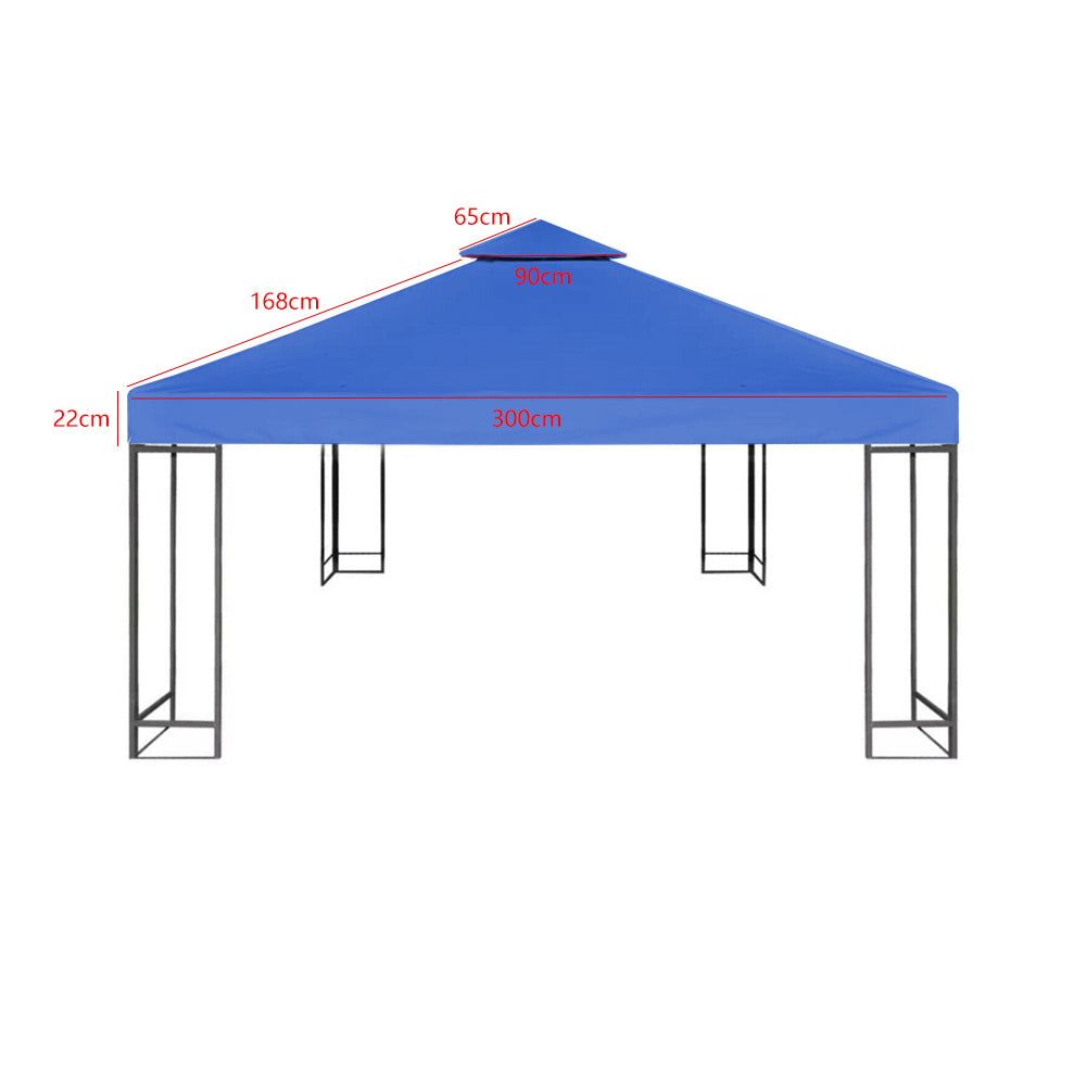 Gazebo Replacement Canopy Top Cover-Dual Layer