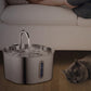 Automatic Pet Water Fountain USB 2.2L Stainless Steel for Cats and Small Animals
