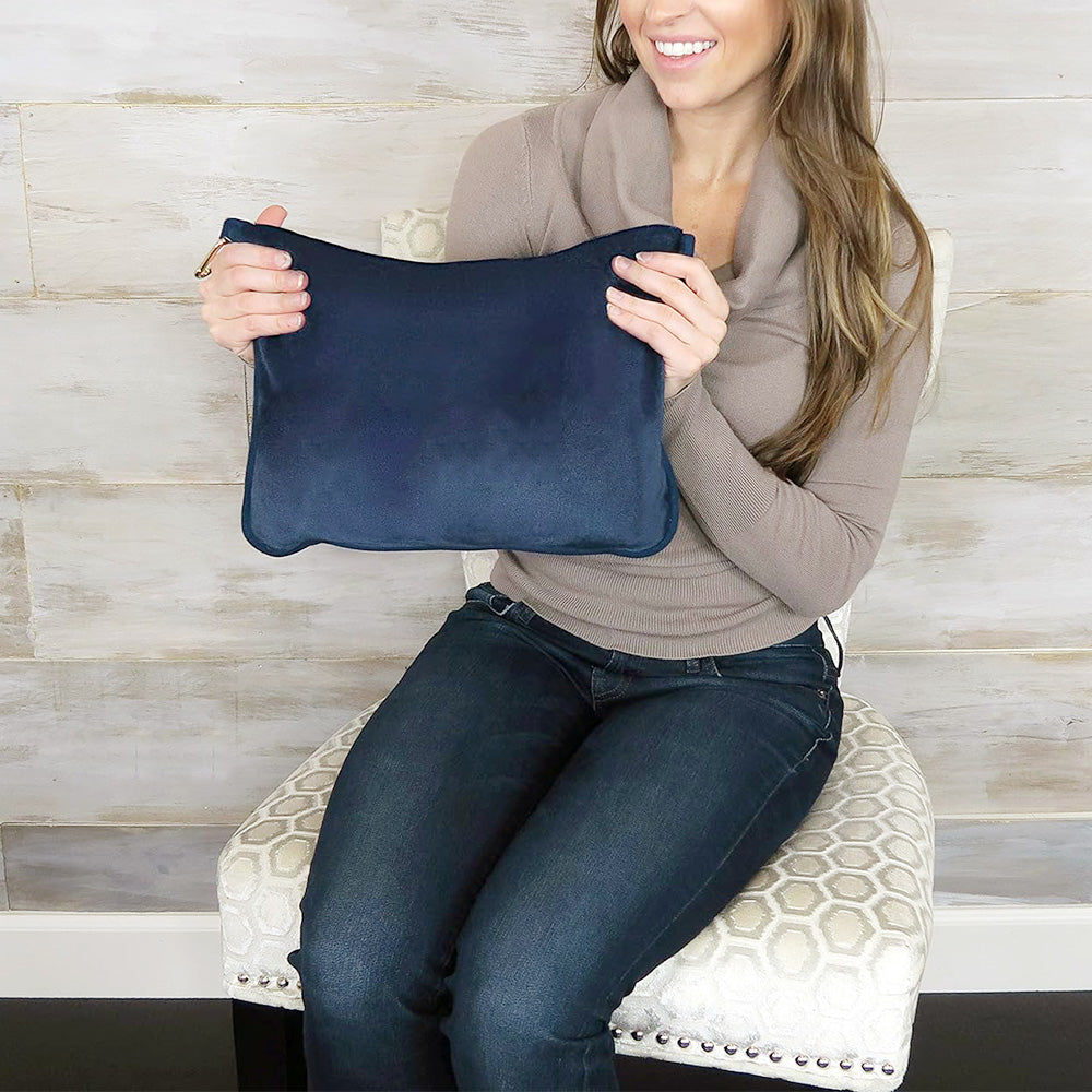 Travel Blanket And Pillow With Backpack Clip For Airplanes Essential Accessories