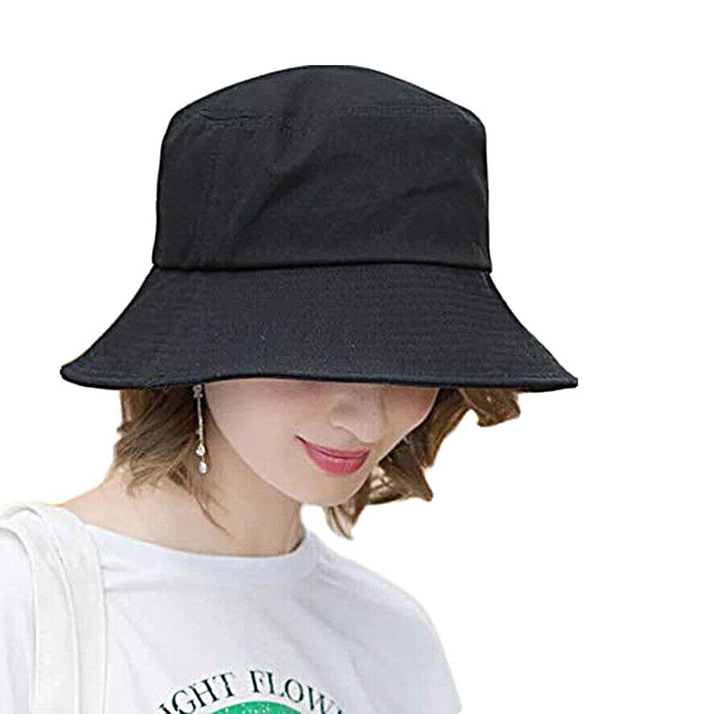 Unisex Bucket Hat Cotton Outdoor Sun Cap