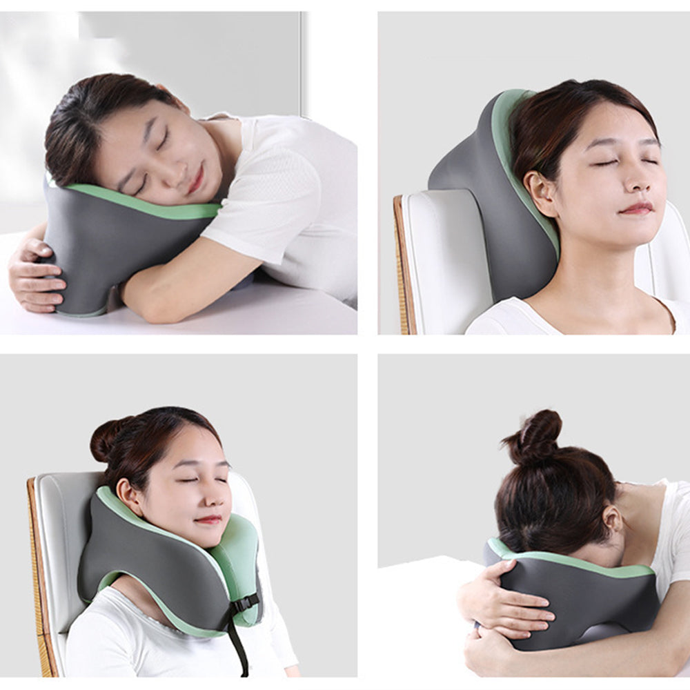 Travel Memory Foam U-Shaped Neck Support Headrest Pillow