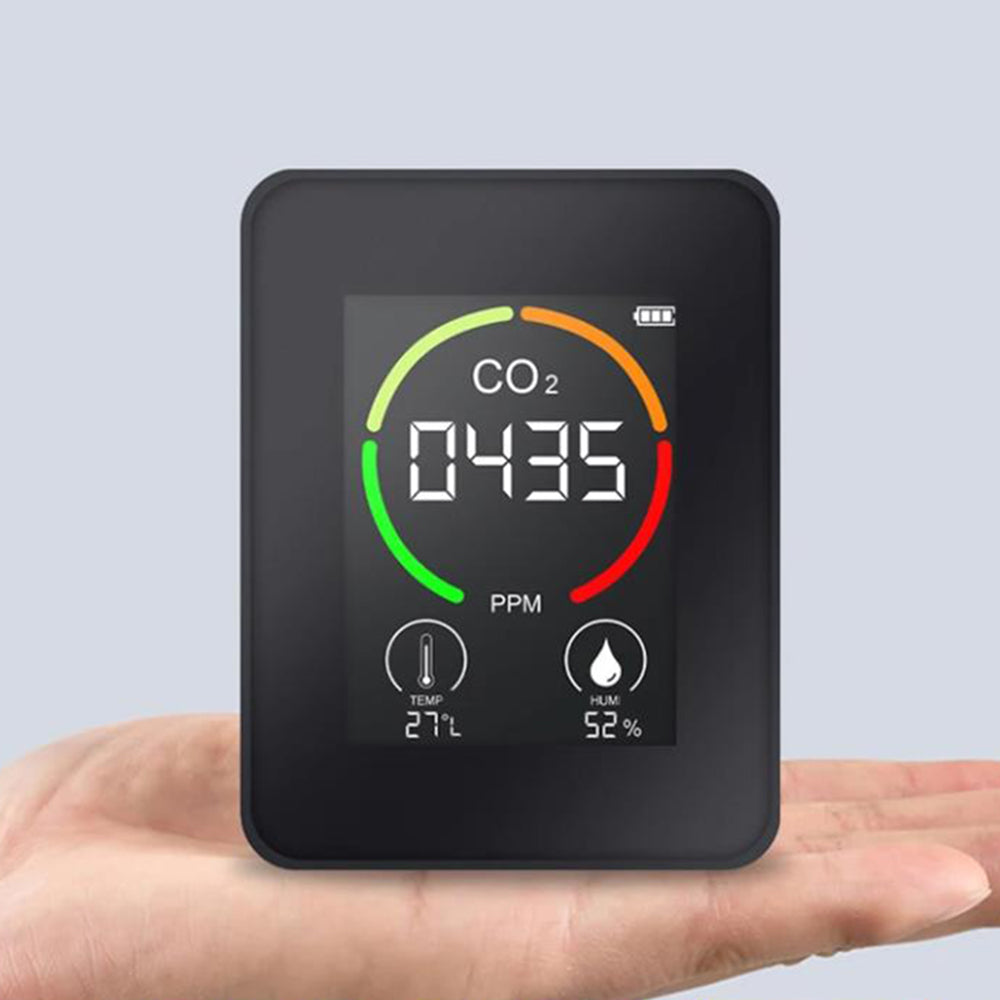 3-in-1 CO2 Meter Temperature Humidity Air Quality Monitor Detector