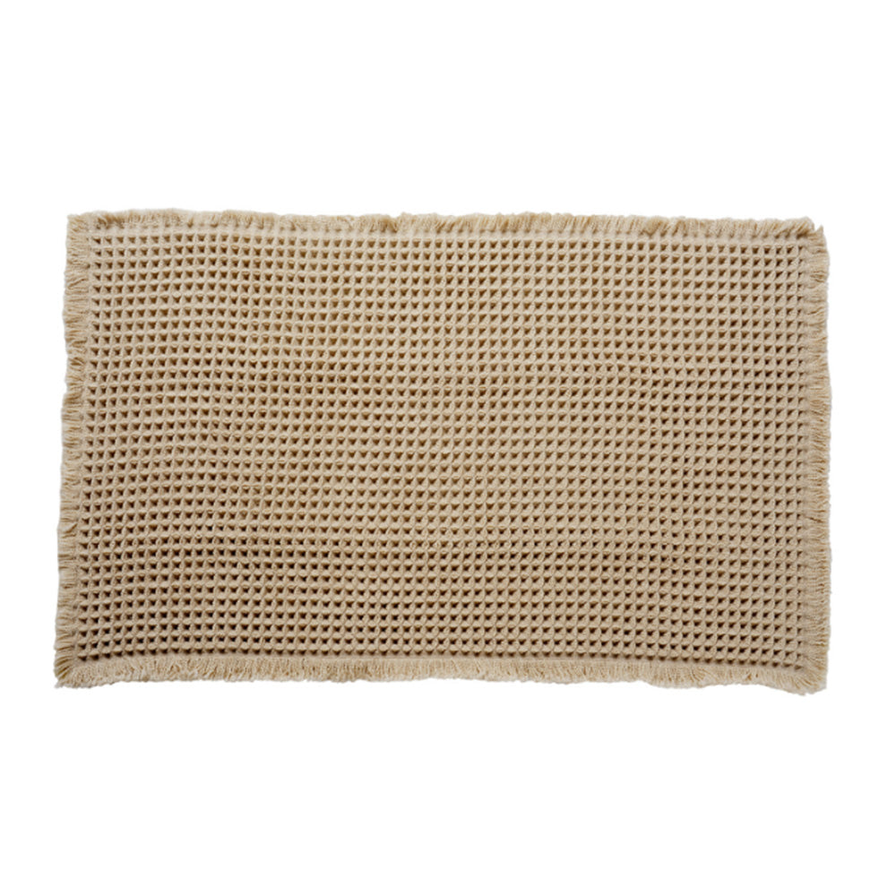 Waffle Bath Mat Cushioned Non Slip Bathroom Rug for Floor Standing Mat