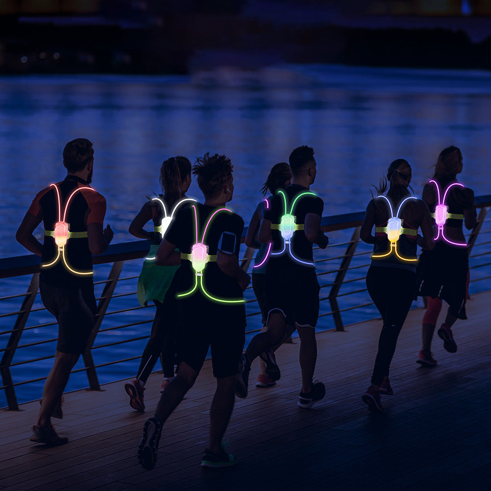 Running Light For Runners Reflective Running Vest Light Up Running Vest Night Running Gear
