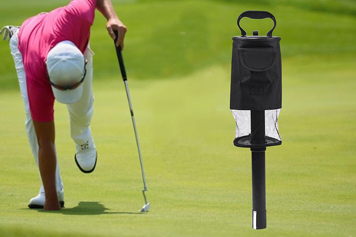 Golf Ball Retriever Portable Pocket Shag Bag Can Hold Up to 70 Balls