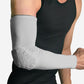 2Pcs Elbow Brace Compression Sleeve with Honeycomb lining for Tennis Weightlifting Golf-Grey