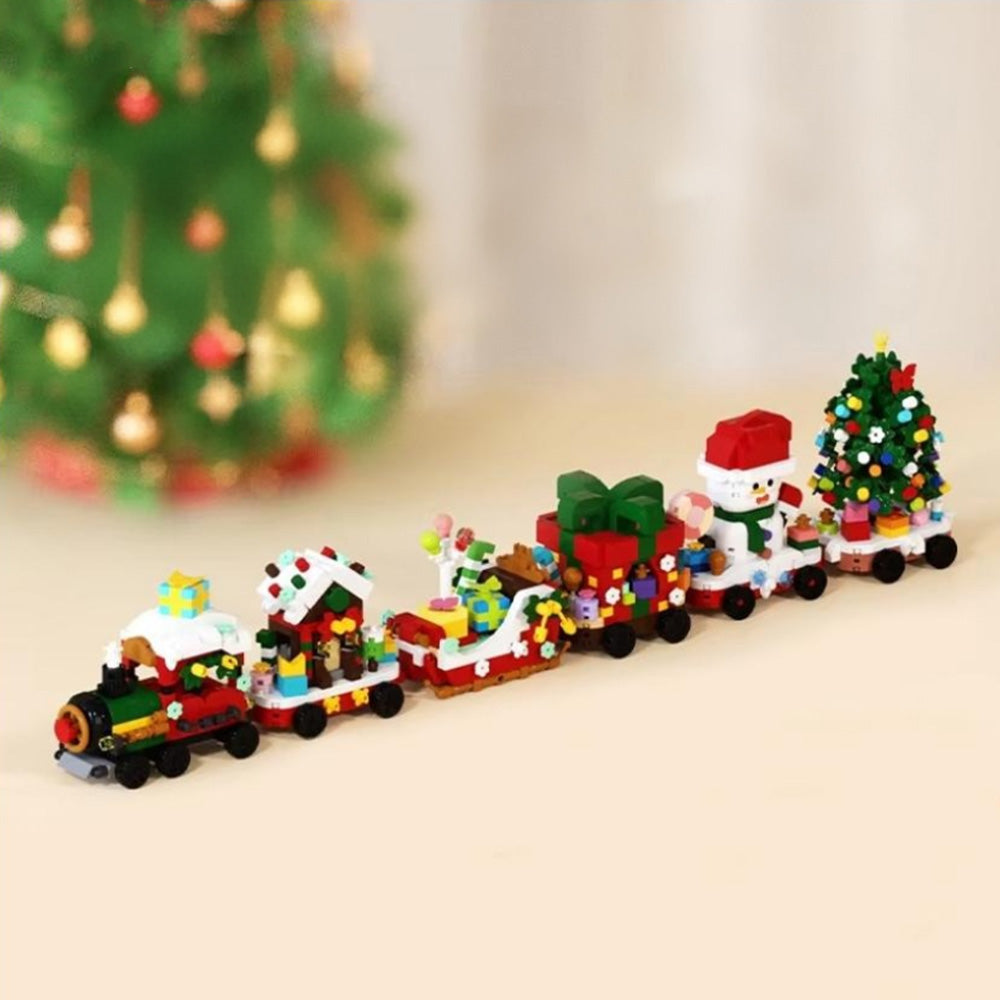 Christmas Building Blocks Set Xmas Building Figures DIY Stocking Stuffers