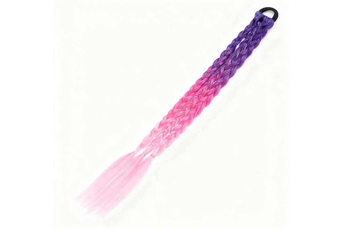 2Pcs 45cm Three-Strand Braiding Hair for Wigs and Hair Extensions