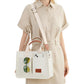 Tote Bag for Women With Compartments Canvas Crossbody Bags for Laptop Book