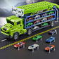 Carrier Truck Transport Car Toys Foldable 3 Layer Car Race Track Toys With 6 Toy Cars