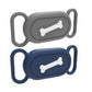 2Pcs Silicone Case Water-resistant Pet Collar Holder for Samsung Galaxy SmartTag2-Grey and Blue