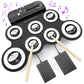 Electric Drum Set Kids Drum Pad and Sticks Portable Roll Up Drums Practice Pad