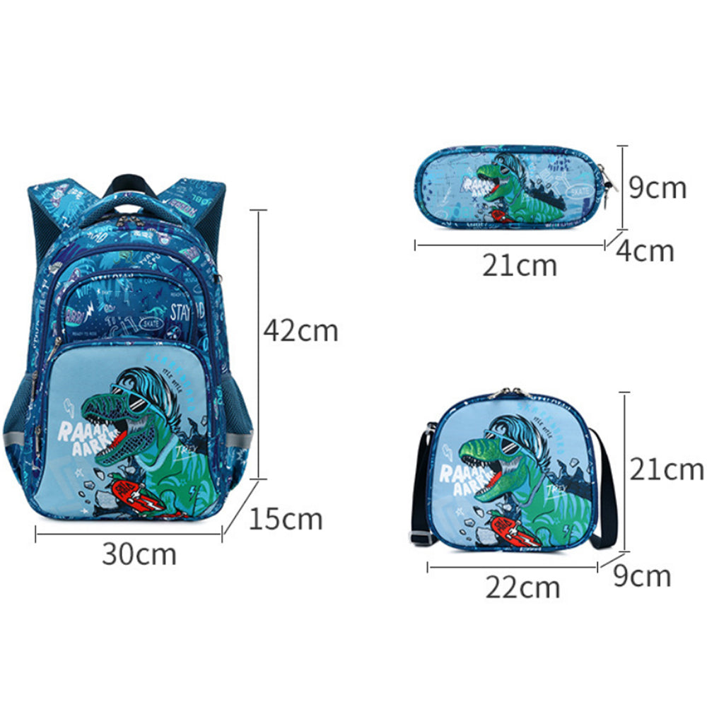 Kids Backpack Set with a Pencil Case and Insulate Lunch Bag