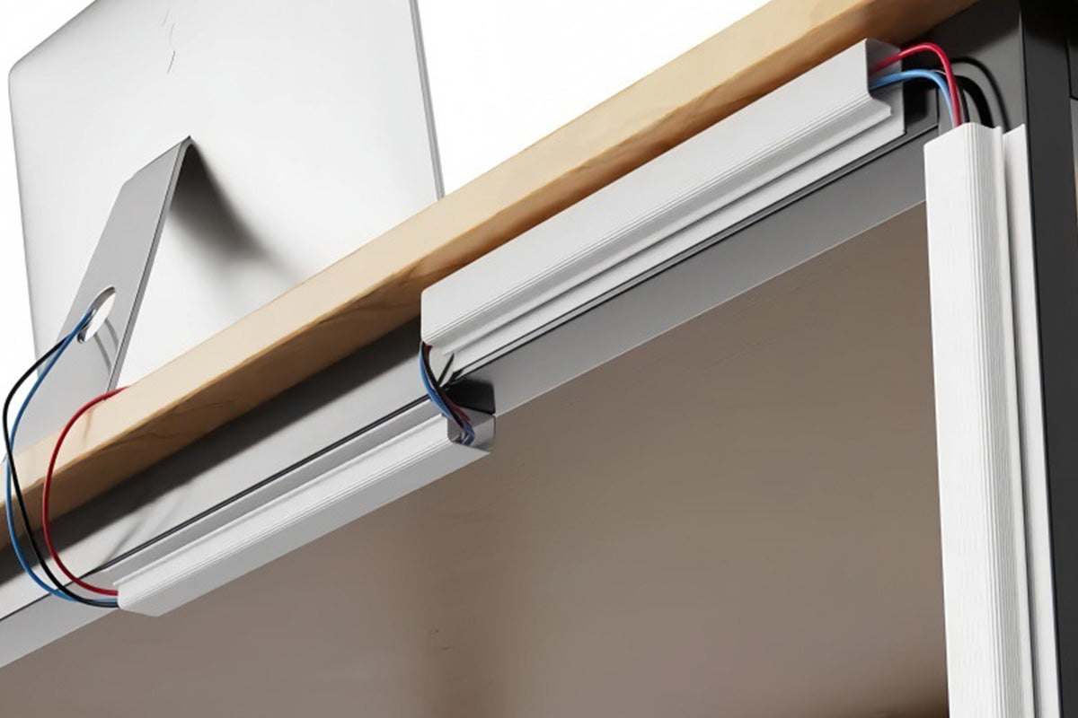 40cm Under Desk Cable Management Adhesive Mount Cord Organizer For Desk