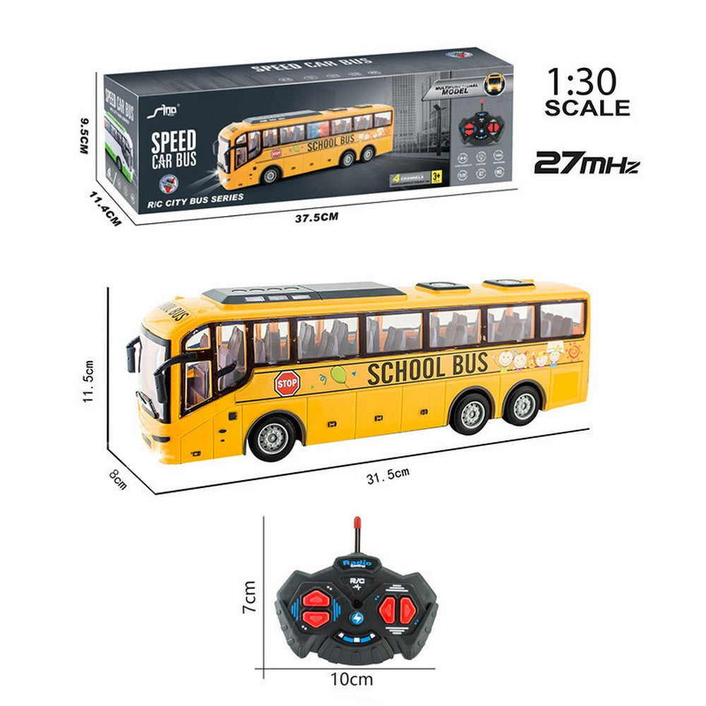 Remote Control Simulated Bus Toy with LED Light
