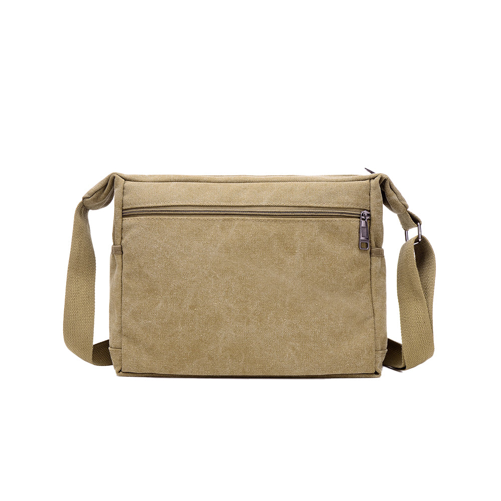 2Pcs Men's Canvas Shoulder Messenger Bag Crossbody