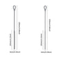 2Pcs Silicone Straw Cleaner Brush Non-slip Handle for Clearing Glass Smoothie Straws