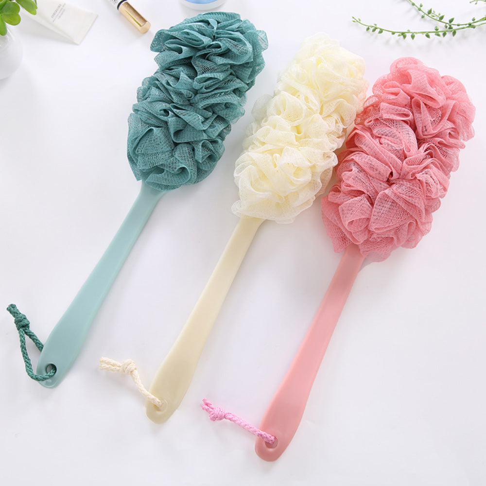 2Pcs Long Handle Shower Bath Brush Set for Back Body Cleaning
