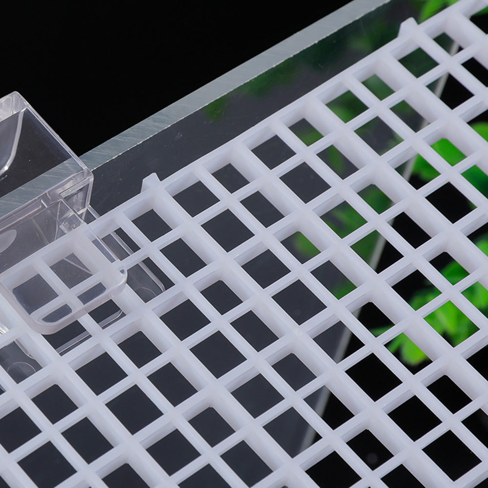 8 Piece Plastic Aquarium Grid Divider Set for Fish Tanks and Breeding