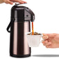 3L Stainless Steel Vacuum Insulated Water Dispenser Pump Flask Hot Cold Beverage Server