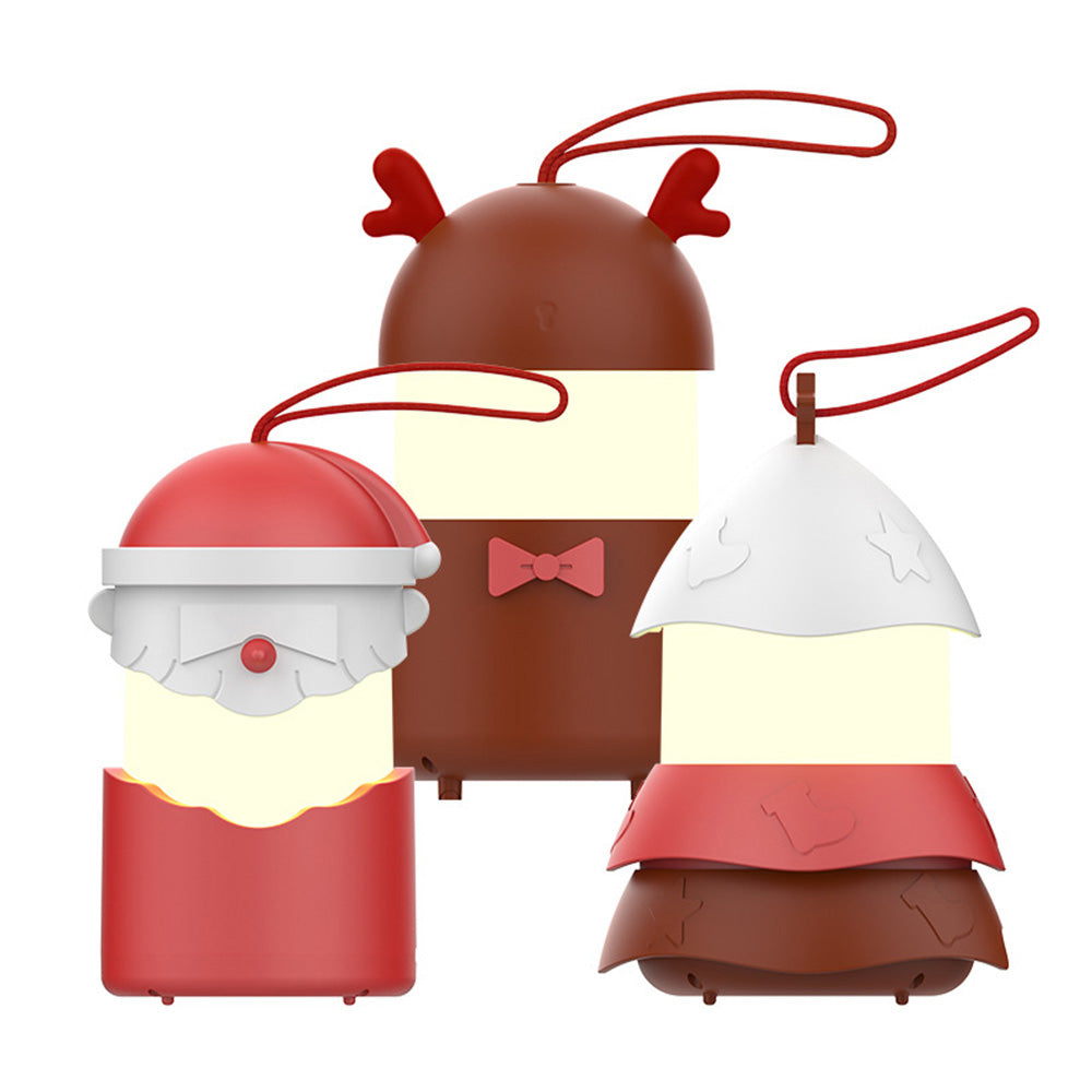 Foldable Rechargeable Christmas Music Night Light with Hanging Strap